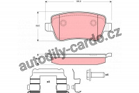 Sada brzdových destiček TRW GDB1638 - FIAT CROMA 05-