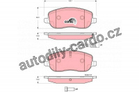 Sada brzdových destiček TRW GDB1636 - FIAT CROMA