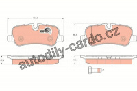 Sada brzdových destiček TRW GDB1632 - LANDROVER DISCOVERY, RANGE ROVER