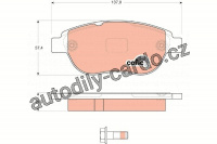 Sada brzdových destiček TRW GDB1624 - CITROEN C4