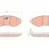 Sada brzdových destiček TRW GDB3347 - DAEWOO LACETTI, NUBIRA