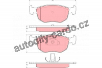 Sada brzdových destiček TRW GDB1618 - FORD MONDEO