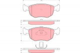 Sada brzdových destiček TRW GDB1618 - FORD MONDEO