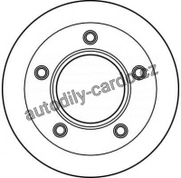 Brzdový kotouč TRW DF2579S - MERCEDES MB100 8