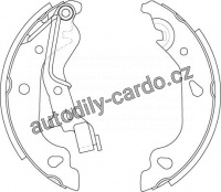 Sada brzdových čelistí TRW GS8687 - FIAT PUNTO II