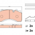 Sada brzdových destiček TRW GDB5084 - RENAULT MIDLUM 01-