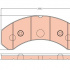 Sada brzdových destiček TRW GDB5079 - KASSBOHRER-SETRA 79-89