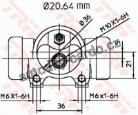 Brzdový váleček TRW BWF112