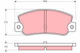 Sada brzdových destiček TRW GDB360 - FIAT CROMA 85-96