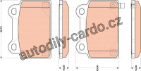 Sada brzdových destiček TRW GDB3488 - MITSUBISHI LANCER EVO 08-