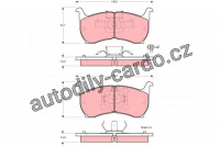 Sada brzdových destiček TRW GDB354 - MAZDA 626 82-87