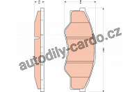 Sada brzdových destiček TRW GDB3500 -