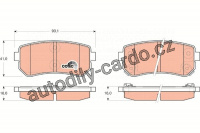 Sada brzdových destiček TRW GDB3451 - KIA CEED 06-