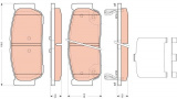 Sada brzdových destiček TRW GDB3417 - SSANGYONG KYRON 05-