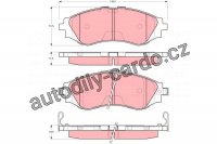 Sada brzdových destiček TRW GDB3216 - DAEWOO LEGANZA