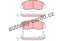 Sada brzdových destiček TRW GDB3196 - HONDA INTEGRA