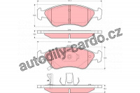 Sada brzdových destiček TRW GDB3173 - KIA CLARUS
