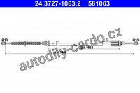 Lanko ruční brzdy ATE 24.3727-1063 (AT 581063)