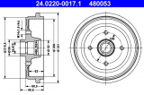 Brzdový buben ATE 24.0220-0017 (AT 480053) - AUDI