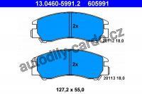 Sada brzdových destiček ATE 13.0460-5991 (AT 605991) - SUBARU