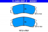 Sada brzdových destiček ATE 13.0460-5991 (AT 605991) - SUBARU