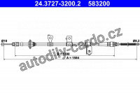 Lanko ruční brzdy ATE 24.3727-3200 (AT 583200)