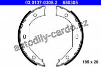Sada brzdových čelistí pro parkovací brzdu ATE 03.0137-0305 (AT 650305) - BMW