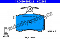 Sada brzdových destiček ATE 13.0460-2962 (AT 602962) - ALFA ROMEO, FIAT, LANCIA