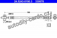 Brzdová hadice ATE 24.5243-0190 (AT 330678)