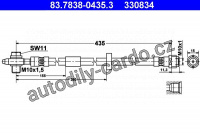 Brzdová hadice ATE 83.7838-0435 (AT 330834)