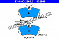 Sada brzdových destiček ATE 13.0460-2969 (AT 602969) - ALFA ROMEO