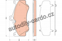 Sada brzdových destiček TRW GDB1817 - PORSCHE 911 (997) 06-