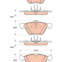 Sada brzdových destiček TRW GDB1815 - MERCEDES W211 E 03 -09