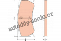 Sada brzdových destiček TRW GDB1801 - JAGUAR XK 06-