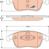 Sada brzdových destiček TRW GDB1790 - RENAULT SCENIC 09-