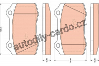 Sada brzdových destiček TRW GDB1772 - FORD FOCUS RS 02-04