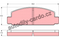 Sada brzdových destiček TRW GDB176 - MAZDA MAZDA RX-7