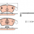 Sada brzdových destiček TRW GDB1768 - AUDI A4 07- AUDI Q5
