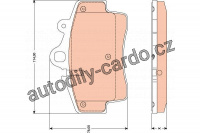 Sada brzdových destiček TRW GDB1756 - PORSCHE BOXSTER (987) 05 -