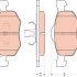 Sada brzdových destiček TRW GDB1753 - FORD MAVERICK 01-