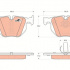 Sada brzdových destiček TRW GDB1730 - BMW X5 E70 07-