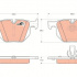 Sada brzdových destiček TRW GDB1727 - BMW 5