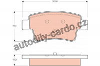 Sada brzdových destiček TRW GDB1714 - OPEL CORSA D 06-