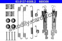 Sada příslušenství, brzdové čelisti ATE 03.0137-9308 (AT 669308)