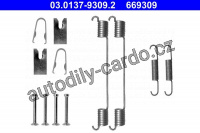 Sada příslušenství, brzdové čelisti ATE 03.0137-9309 (AT 669309)