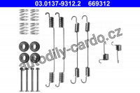 Sada příslušenství, brzdové čelisti ATE 03.0137-9312 (AT 669312)