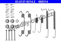 Sada příslušenství, brzdové čelisti ATE 03.0137-9314 (AT 669314)