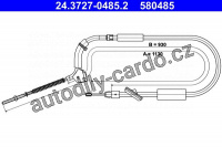 Lanko ruční brzdy ATE 24.3727-0485 (AT 580485)