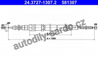 Lanko ruční brzdy ATE 24.3727-1307 (AT 581307)