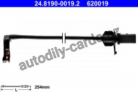 Výstražný kontakt opotřebení obložení ATE 24.8190-0019 (AT 620019)